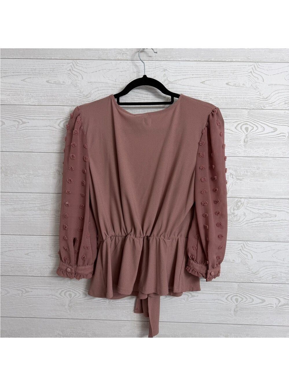 Fifty Street Women’s Retro Dusty Pink Blouse. Size M - Picture 2 of 7